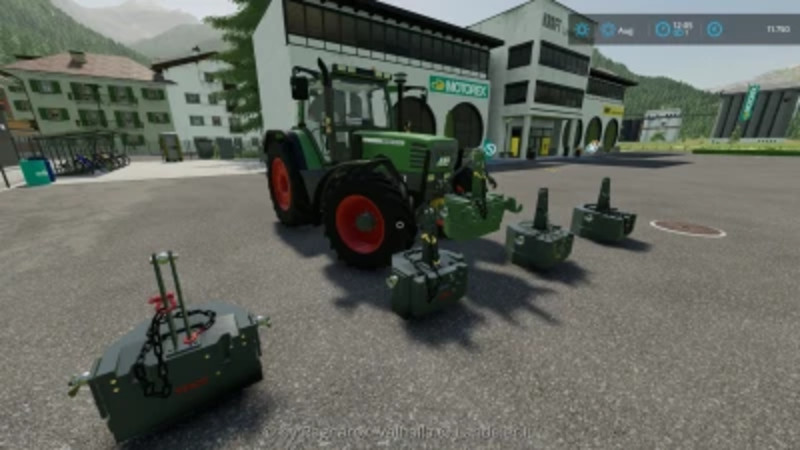 Ls22 Fendt 870kg V 2000 Gewichte Mod Für Landwirtschafts Simulator 22 6840