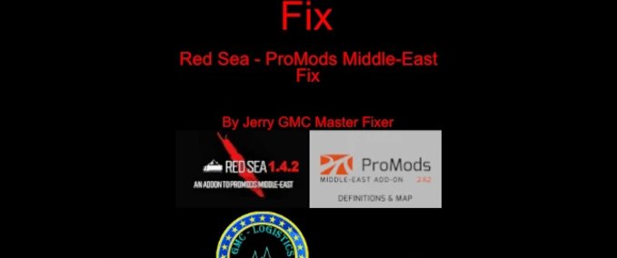 Maps Red Sea Promods Middle-East Fix - 1.45 Eurotruck Simulator mod