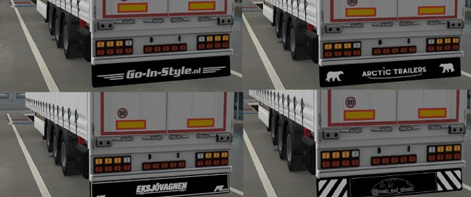 Trailer SCS Trailer Mudflap Pack Eurotruck Simulator mod