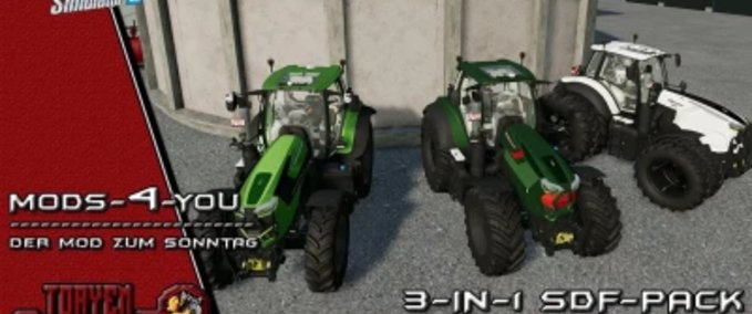 Deutz Fahr 3in1 SDF-Pack Hürlimann / Deutz / Lamborghini Landwirtschafts Simulator mod