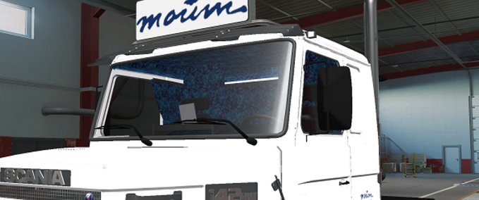 Mods Scania 2 series Blue Plush Interior  Eurotruck Simulator mod
