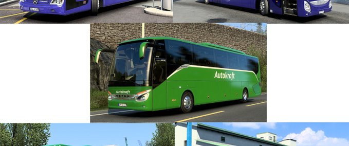 Mods Nettbuss & Autokraft Skinpack Eurotruck Simulator mod