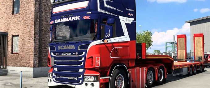 Mods Scania FreD Ex Bjarne Nielsen Skin 2.0 Eurotruck Simulator mod