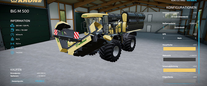 Fs22 Crown Bigm500 V 3000 Krone Mod Für Farming Simulator 22 8529