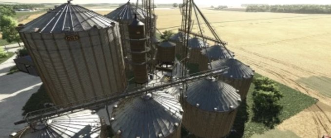 Platzierbare Objekte GSI-Getreidespeicherstandort mit Trockner Landwirtschafts Simulator mod