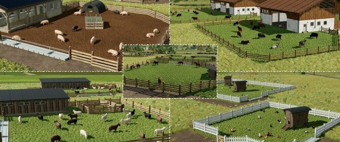 Platzierbare Objekte Tiere Placeables Pack Landwirtschafts Simulator mod