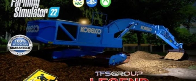 Bagger & Radlader Kobleco Sk480-2 Landwirtschafts Simulator mod