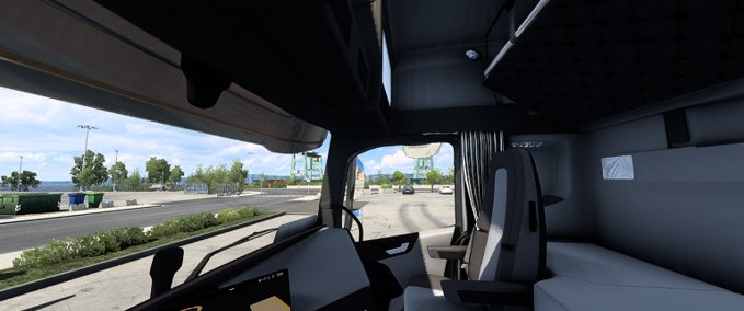 Interieurs Volvo FH5 Grey / Black Interior + Exterior Eurotruck Simulator mod
