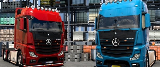 Trucks Mercedes Actros Full Set - 1.45 Eurotruck Simulator mod