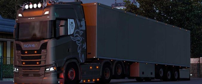 Trucks Scania S 2016 6×2 + Anhänger - 1.45 Eurotruck Simulator mod