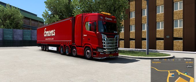 Emons Scania S skins Mod Image