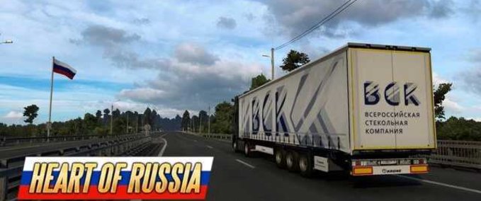 Trailer Besitzbare "Heart of Russia" Firmenanhänger - 1.45 Eurotruck Simulator mod