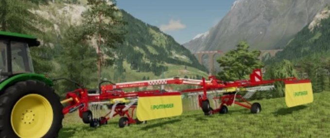 Schwader & Wender Pöttinger TOP 611 A Landwirtschafts Simulator mod