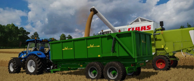 Tandem AW Monocoque 14T Anhänger Landwirtschafts Simulator mod