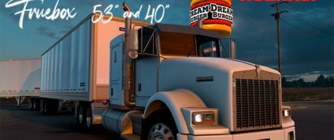 Trailer Besitzbarer Fruehauf Box Anhänger - 1.45 American Truck Simulator mod