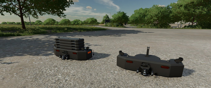 Gewichte Hi-Vis LED-Leuchten Traktor Front Gewicht Landwirtschafts Simulator mod