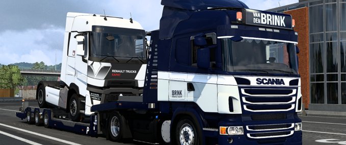 Mods Scania FreD Van Den Brink Skin Eurotruck Simulator mod