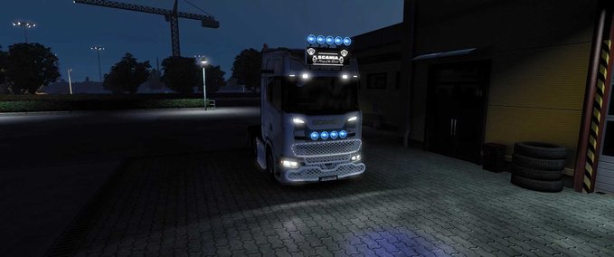 Trucks Scania S  Grilland Lightbox Pack – 1.45 Eurotruck Simulator mod