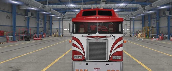 Trucks Kenworth K100e New Interior - 1.45  American Truck Simulator mod