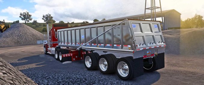 Trailer Ownable Mate Tri-Axle End Dump Trailer - 1.45 American Truck Simulator mod