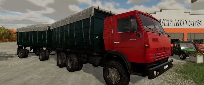 LKWs KAMAZ 5320 + Anhänger GKB Landwirtschafts Simulator mod