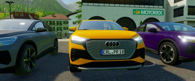 Cars Audi Q4 Sportback 40 E-Tron Farming Simulator mod