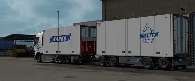 Trailer Närko Full Trailers Addon - 1.45 Eurotruck Simulator mod