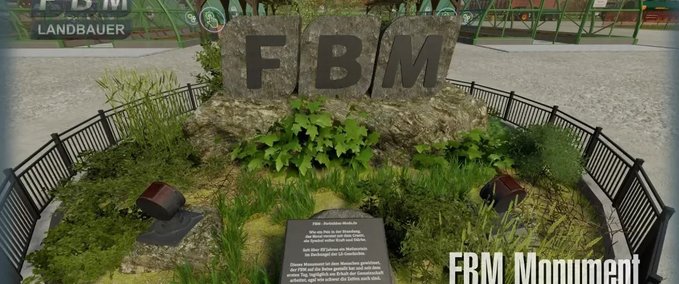Platzierbare Objekte FBM-Denkmal Landwirtschafts Simulator mod