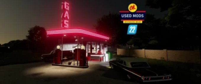 Platzierbare Objekte Alte Retro-Tankstelle Landwirtschafts Simulator mod