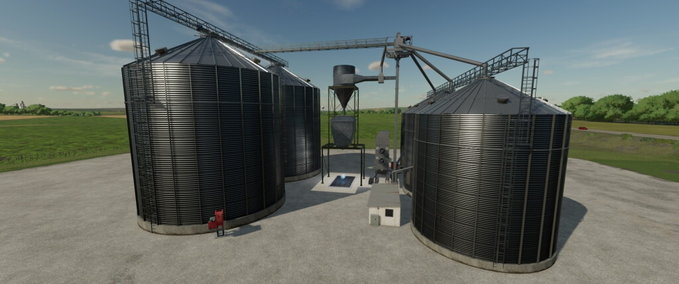 Platzierbare Objekte Getreidesilo-System Landwirtschafts Simulator mod