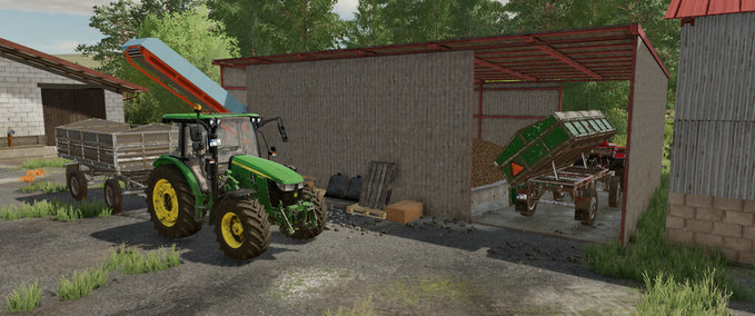 Platzierbare Objekte Lagerhalle Mit Förderband Landwirtschafts Simulator mod