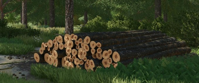 Forstwirtschaft Holzpfahl-Fertigteil (Prefab*) Landwirtschafts Simulator mod