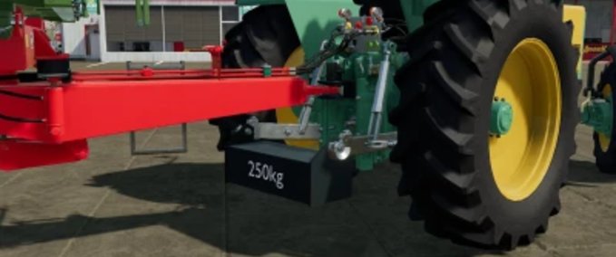 Gewichte Selbstgemachtes 250kg Unterflurgewicht Landwirtschafts Simulator mod