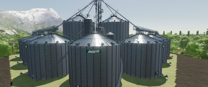 Platzierbare Objekte AGI MFS Silo-/Trockenkomplex Landwirtschafts Simulator mod