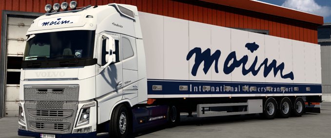 Volvo FH Moum Transport Snøhvit Combo Skin Mod Image