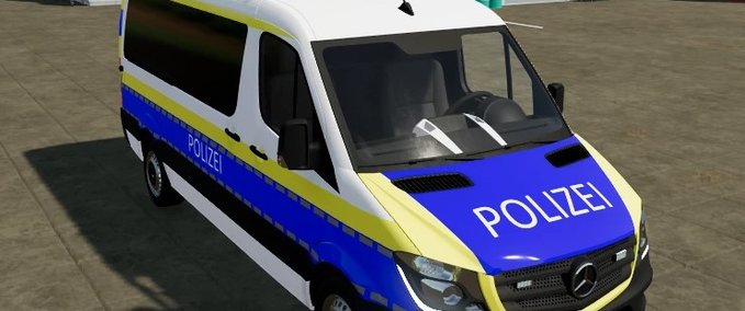 PKWs Mercedes Benz Sprinter Polizei Landwirtschafts Simulator mod