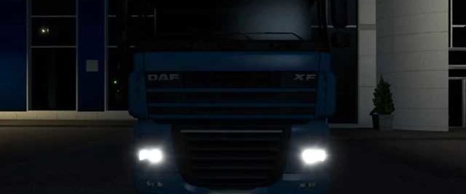 Trucks Front license plate illumination Eurotruck Simulator mod