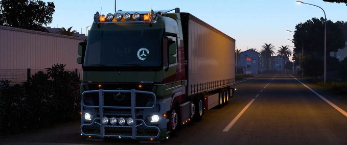 Trucks Mercedes Actros MegaSpace [Truckers MP] - 1.46 Eurotruck Simulator mod
