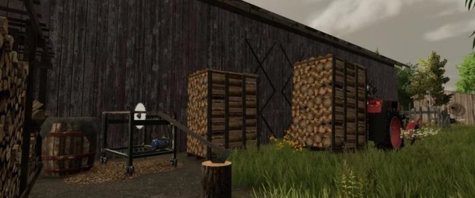 Platzierbare Objekte Brennholzproduktion Landwirtschafts Simulator mod