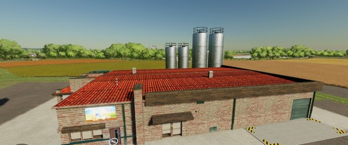 Placeable Objects Naughty Cow's Dairy Factory with pallets Farming Simulator mod