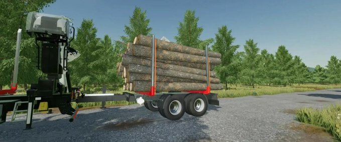 Sonstige Anhänger Holz-Anhänger Landwirtschafts Simulator mod