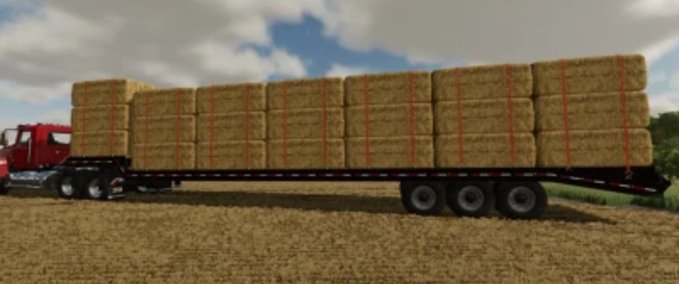 Sonstige Anhänger 53' Dropdeck Trailer Pack mit Autoload Landwirtschafts Simulator mod