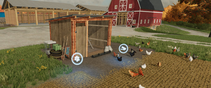 Platzierbare Objekte Offener Hühnerstall Landwirtschafts Simulator mod