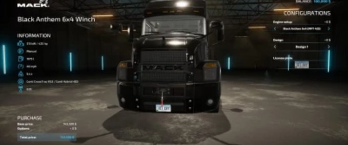 LKWs Mack Trucks mit Seilwinde Landwirtschafts Simulator mod