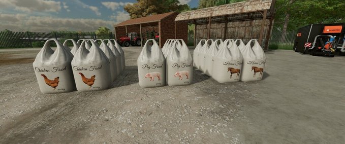 Frontlader Tierfutter BigBags Landwirtschafts Simulator mod