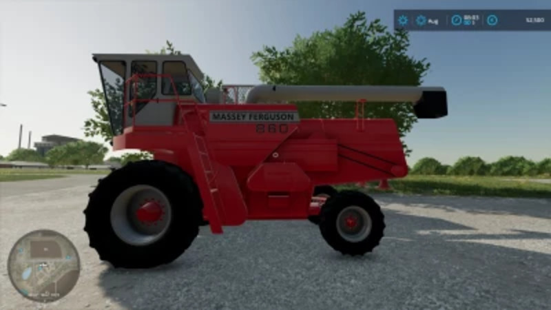 Fs22 Mf M860 Combine V 1000 Massey Ferguson Mod Für Farming Simulator 22 7565