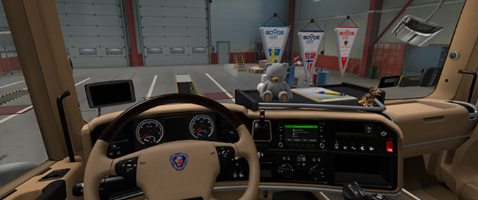 Trucks Scania RJL Beige Interior - 1.46 Eurotruck Simulator mod
