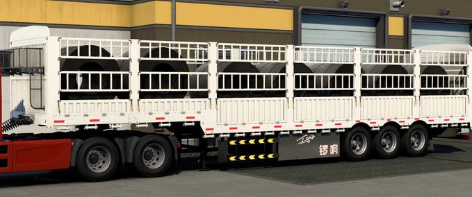 Trailer Modified 13 Metres High Hurdle Trailer - 1.46 Eurotruck Simulator mod