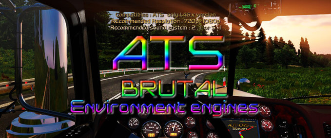Trucks ATS Brutal Engines 2022 - 1.46.x American Truck Simulator mod