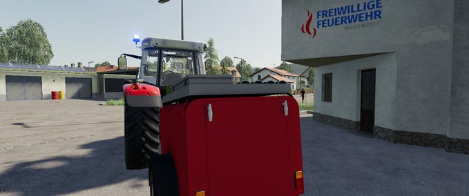 Massey Ferguson LSFT Feuerwehr-Traktor Landwirtschafts Simulator mod
